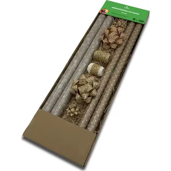 Vánoční dekorace Vánoční balicí sada Natur, bílá