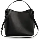 Černá dámská kožená kabelka s přezkou FL44 ELARA BLACK 89-8723 Velikost: ONE SIZE