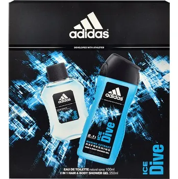 Pánský parfém Adidas Ice Dive Dárková sada EDT 100 ml a sprchový gel Ice Dive 250 ml