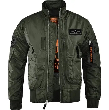 Pánský bomber Bunda Semper Paratus 10002 olive Barva: Olivové, Velikost: XL