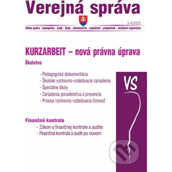 Verejná správa č. 3-4 / 2022 - Kurzarbeit, Škostvo - Poradca s.r.o. Poradca s.r.o.