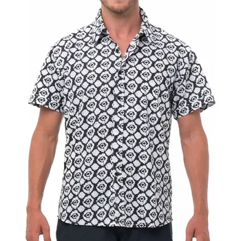 Pánská košile Pánská košile 69SLAM IKAT DIAMOND (MFHIKD-BW) M MFHIKD-BW Možnost vrácení zboží ZDARMA do 120 dnů!