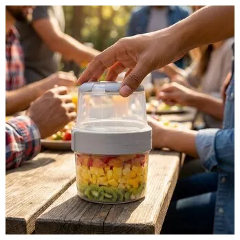 Svačinový box Lunch box barva Bílá