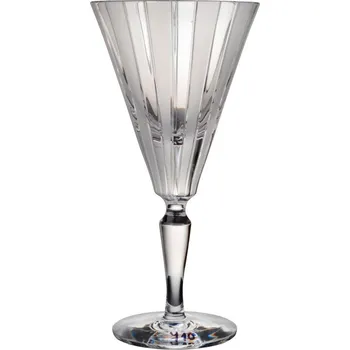 Sklenice Broušené sklenice na víno s pruhy 240 ml, Glamour Crystal, 2 ks