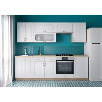 Kuchyňská linka VerDesign MADONNA kuchyňská linka 250, bílý mat-dub sonoma