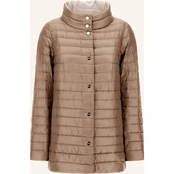 Herno Dámská Oboustranná Péřová Bunda, světle hnědá, 34