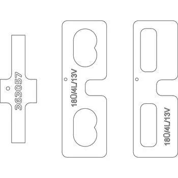 Okno MACO frézovací šablona pro rohová/nůžková ložiska DT falc 4 mm přesah 18 mm 13V