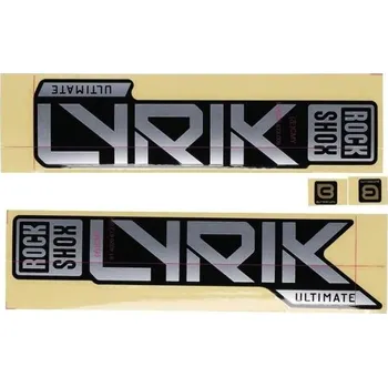 Vidlice na kolo Rock Shox DECAL LYK ULT 27/29 (MATTE SILVER FOIL FOR HIGH GLOSS BLACK)