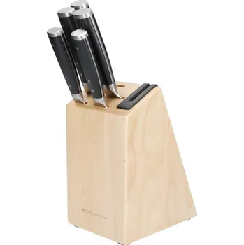 Kuchyňský nůž KitchenAid Sada nožů v bloku s brouskem, 5 ks