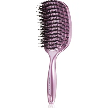 kartáč na vlasy BrushArt Hair Ventilační kartáč s kančími štětinami L 1 ks Metallic Pink