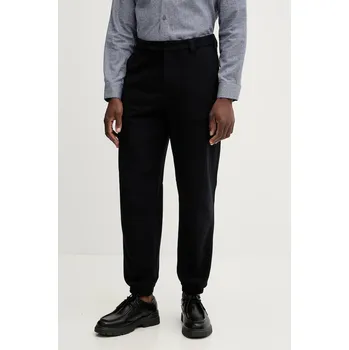 Dámské kalhoty Kalhoty s příměsí vlny Armani Exchange XM000941.AF16644 námořnická modř 59A, vel. 33