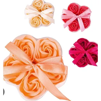 Koupelová kosmetika Mýdlové konfety 5 ks v krabičce růžičky