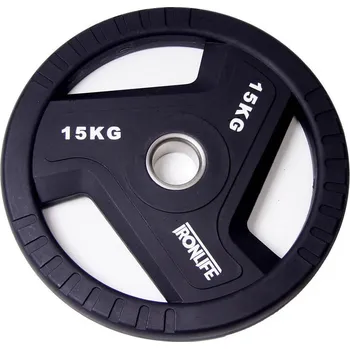 Olympijský urethanový kotouč IRONLIFE 15 kg