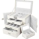 Šperkovnice 914031-11 krémová syntetická kůže