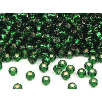 Korálek Rokajl Preciosa 8/0 - 3 mm s průtahem, Balení 20 g, Varianta 97070 červená