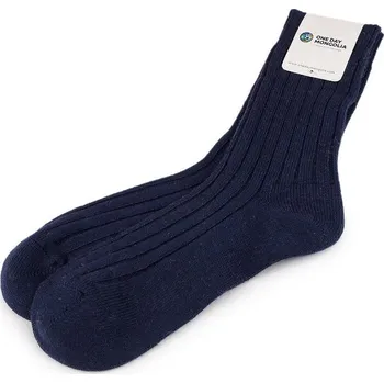 Dámské ponožky Vlněné ponožky mongolské unisex - 3 modrá tmavá