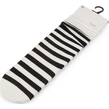 Dámské ponožky Dámské / dívčí bavlněné ponožky - 4 krémová světlá černá