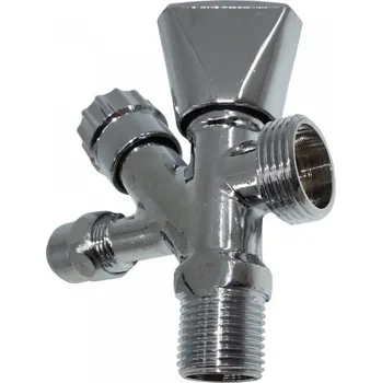 Ventil Pračkoroháček s 1/2" připojovacím závitem a 3/4" vývodem na pračku a 3/8" vývodem na baterii KLUM / MEREO - V/1165 / CR39C