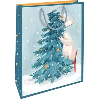 Dárková taška Dárková taška XL Polární medvěd u stromečku