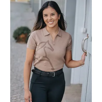 Dámské tričko FAGER Triko polo Blake Fager, dámské, latte S