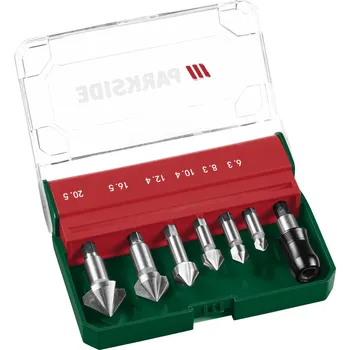 Závitořezný nástroj PARKSIDE® Sada kombinovaných závitníků (sada kuželových záhlubníků)