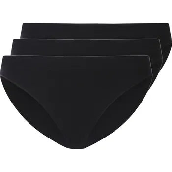 Dámské spodní prádlo esmara® Dámské bezešvé kalhotky, 3 kusy (černá, L(44/46))