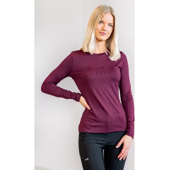 Dámské tričko FAGER Triko s dlouhým rukávem Ida Fager, burgundy L