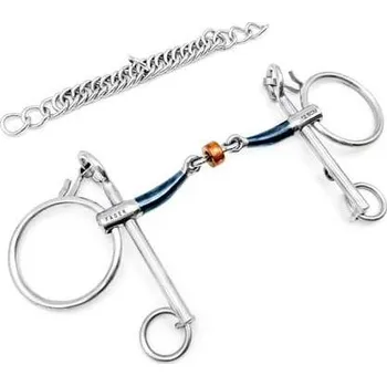 Udidlo pro koně Udidlo Show Pelham dvakrát lomené Sweet Iron Julia Fager 12,5 cm