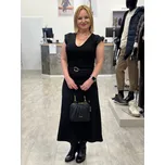 Aware Vero moda pouzdrové šaty s elastanem Timian černé Velikost: M