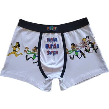 Boxerky Pánské vtipné boxerky BONDI "Bunga Bunga Dance" Barva: růžová, Velikost: XL