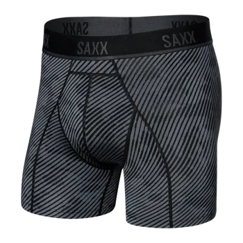 Pánské spodní prádlo Saxx Kinetic L-C Mesh BB, optic camo-black - pánské sportovní boxerky L