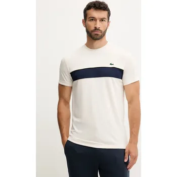 Pánské tričko Tričko Lacoste TH4748 béžová 01X, vel. XL