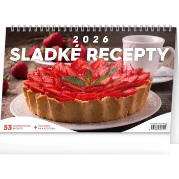 Kalendář Presco Group Stolní kalendář PGS-35332 Sladké recepty 2026
