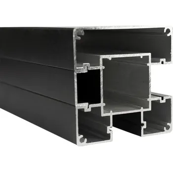 Plot PILECKÝ Plotový sloupek ALUPASS CLASSIC AL s krycí lištou 2440 x 80 x 80 mm RAL 7016 antracit