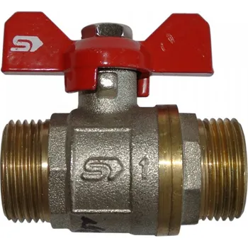 Ventil Kulový ventil MM 3/4" voda motýl SLOVARM, KE-250 3-4 (400062)