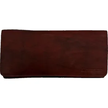 Peněženka Loranzo Dámská kožená dlouhá peněženka Vínová