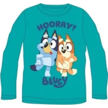 Dívčí tričko Chlapecké triko Bluey - dlouhý rukáv (zelené) Velikost: 104