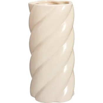 Home Styling Collection Keramická váza béžová, Ø 12,5 x 25 cm