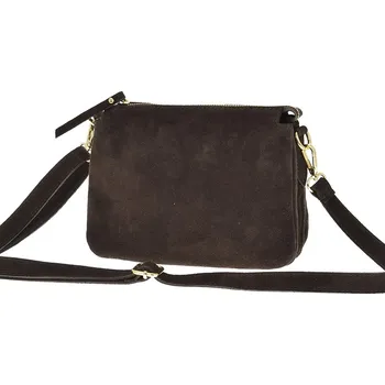 Dámská kožená kabelka Laura Biaggi 04-522 - tm.hnědá