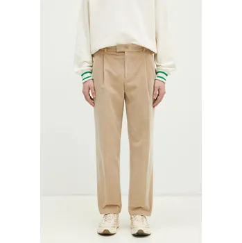 Dámské kalhoty Manšestrové kalhoty Drôle de Monsieur Le Pantalon Golfeur Corduroy, L, béžová, 80X