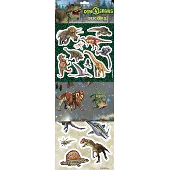 Karetní hra Jiri Models Samolepky Dinosauři klasické / foliové / s glitry