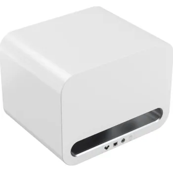 Elektronika WiiM Sub Pro Bílá (Aktivní bezdrátový subwoofer s kalibrací umělé inteligence, 250 W RMS, na míru vyladěný 8 palcový měnič.)