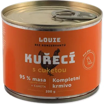Krmivo pro psa Konzerva LOUIE kuřecí s cuketou 200g-KARTON