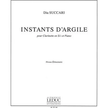 Dia Succari: Instants D'Argile (noty na klarinet, klavír)