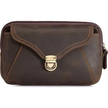 Kapsička na opasek 58163 tmavě hnědá kůže 0,3 l