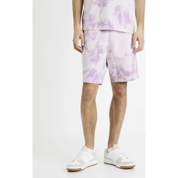 Pánské oblečení Celio Batikované kraťasy Doengame - Pánské Celio bílá | růžová 2275609