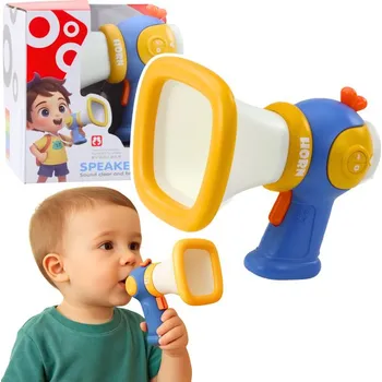 Megafon pro děti Změna hlasu Světelné efekty Modrá