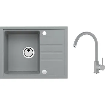 Alveus - Set dřezu Intermezzo 30 a baterie Kati, concrete SETA25844