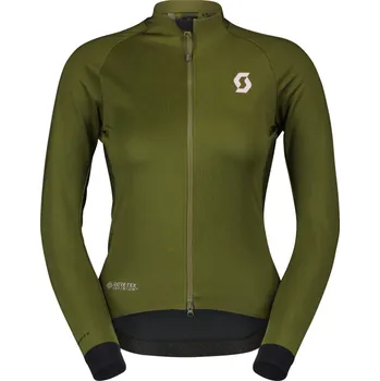 Cyklistické oblečení SCOTT Cyklistická větruodolná bunda - RC PRO WARM GTX WS W - zelená/růžová