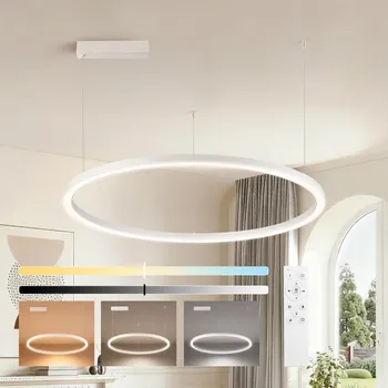 Brilagi - LED Stmívat. lustr na lanku PORTOFINO LED/60W/230V pr. 80 cm bílá +DO